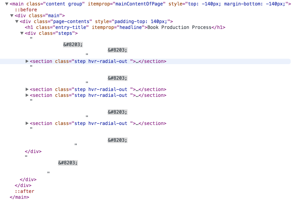 zero width space character