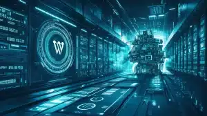 AI generated image of a server setup.